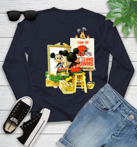 NFL Football Cleveland Browns Mickey Drawing Shirt 114