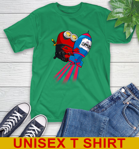 NBA Basketball LA Clippers Deadpool Minion Marvel Shirt T-Shirt 7