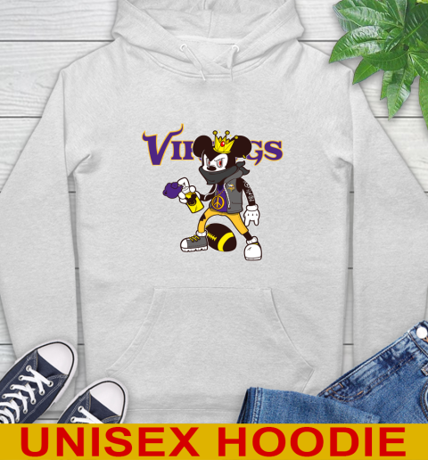 Minnesota Vikings NFL Football Mickey Peace Sign Sports Hoodie