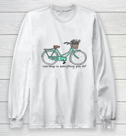 Cheerful Bicycling Long Sleeve T-Shirt