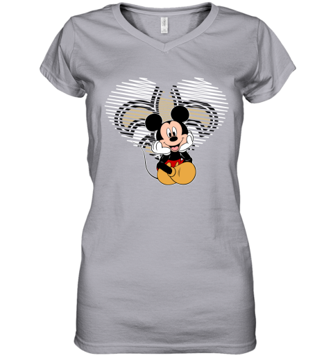 NFL New Orleans Saints Mickey Mouse And Minnie Mouse Shirt