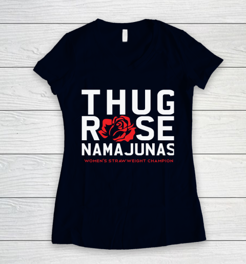 Thug Rose Namajunas Classic Women's V-Neck T-Shirt 2