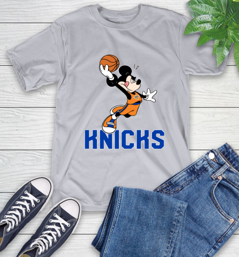 NBA Basketball New York Knicks Cheerful Mickey Mouse Shirt T-Shirt 6