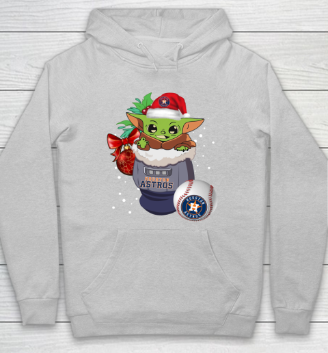 Houston Astros Christmas Baby Yoda Star Wars Funny Happy MLB Hoodie 6
