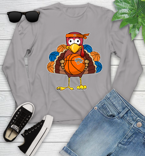 New York Knicks Turkey thanksgiving day Youth Long Sleeve 5