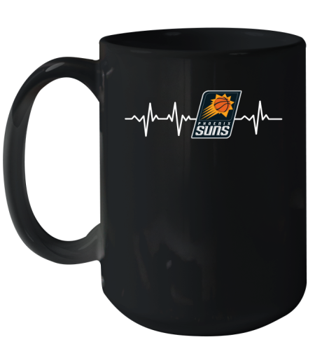 Phoenix Suns NBA Basketball Heart Beat Shirt Ceramic Mug 15oz