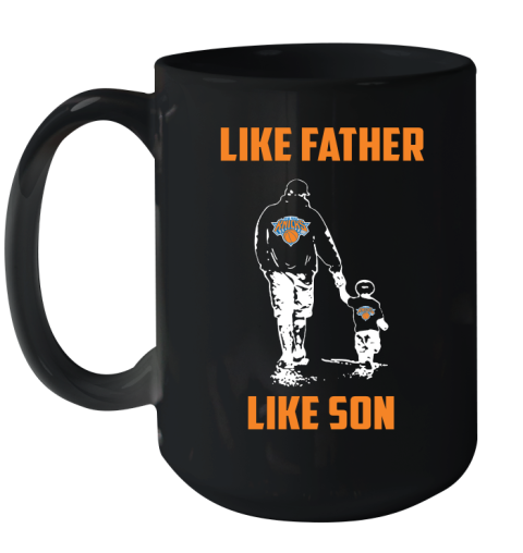 New York Knicks NBA Basketball Like Father Like Son Sports Ceramic Mug 15oz