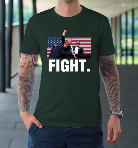 Trump Shooting Shirt Old Row Trump Fight T-Shirt 3