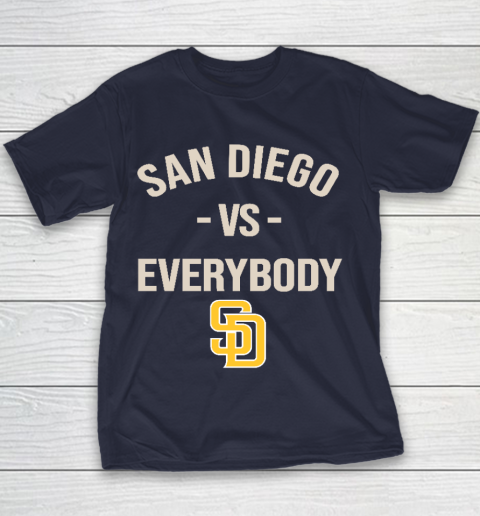 San Diego Padres Vs Everybody Youth T-Shirt - Image 3