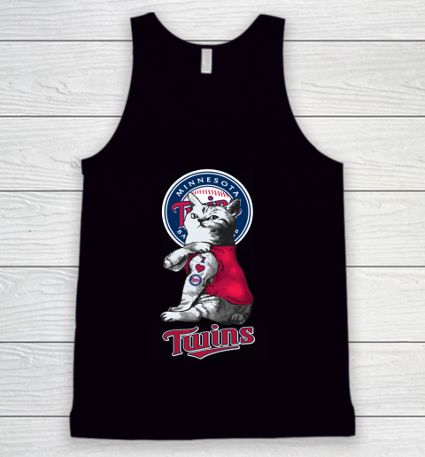 MLB Baseball My Cat Loves Minnesota Twins Tank Top