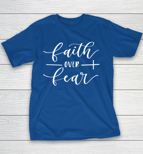 Faith Over Fear Cross Youth T-Shirt 14