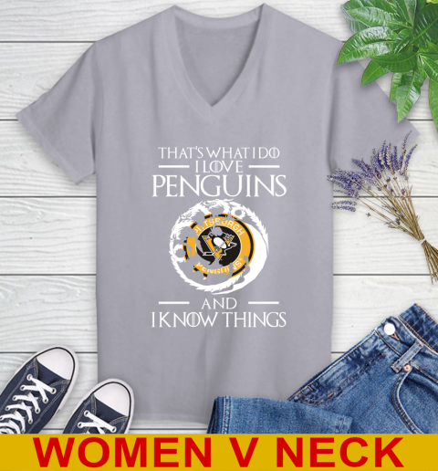 Pittsburgh Penguins NHL Hockey That's What I Do I Love My Team And I Know Things Game Of Thrones 76