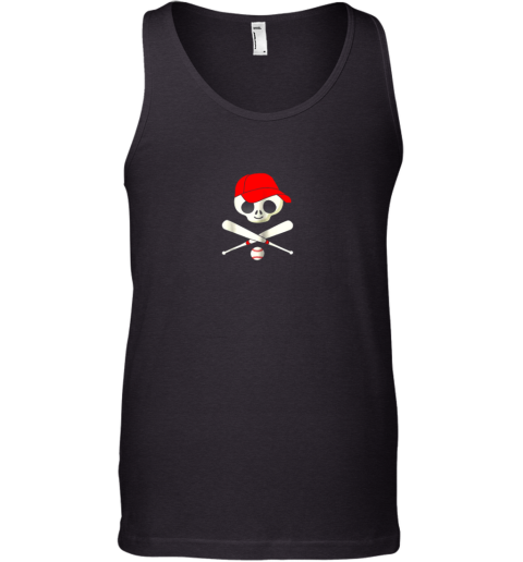 Baseball Jolly Roger Pirate Tank Top