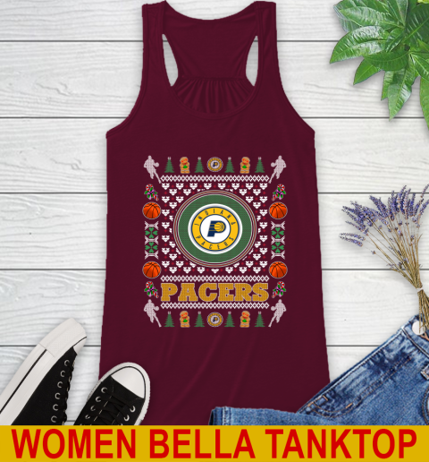 Indiana Pacers Merry Christmas NBA Basketball Loyal Fan Racerback Tank 2