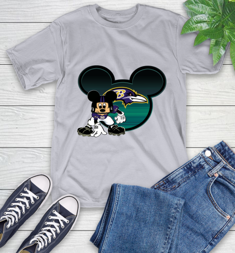 NFL Baltimore Ravens Mickey Mouse Disney Football T Shirt T-Shirt 6