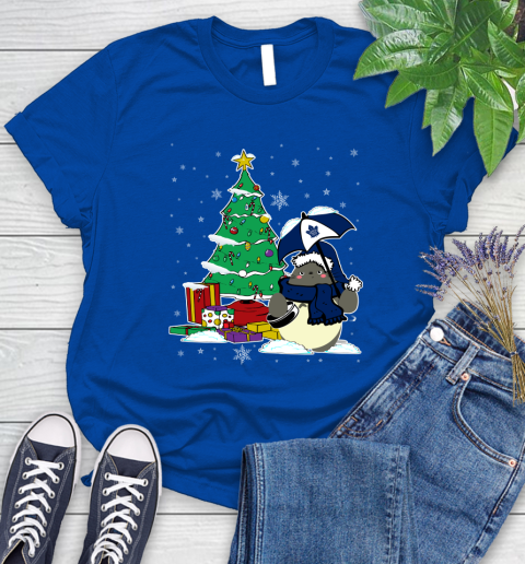 Toronto Maple Leafs NHL Hockey Cute Tonari No Totoro Christmas Sports Women's T-Shirt 12