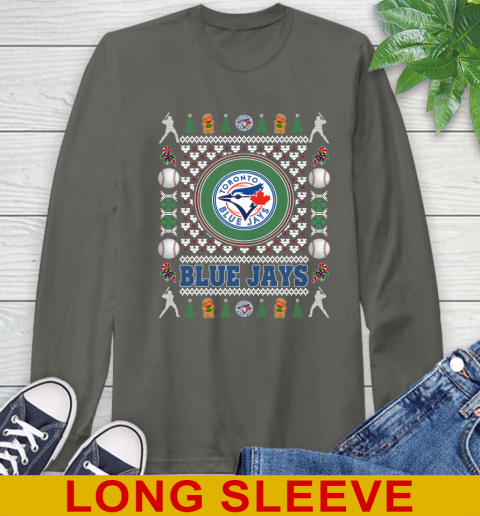 Toronto Blue Jays Merry Christmas MLB Baseball Loyal Fan Long Sleeve T-Shirt 10