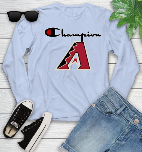 MLB Baseball Arizona Diamondbacks Champion Shirt Youth Long Sleeve 6