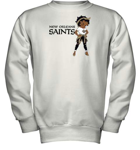 Betty Boop New Orleans Saints Youth Sweatshirt