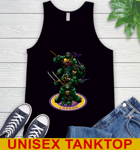 NBA Basketball Los Angeles Lakers Teenage Mutant Ninja Turtles Shirt Tank Top 3 NBA Basketball Los Angeles Lakers Teenage Mutant Ninja Turtles Shirt Tank Top - Image 3