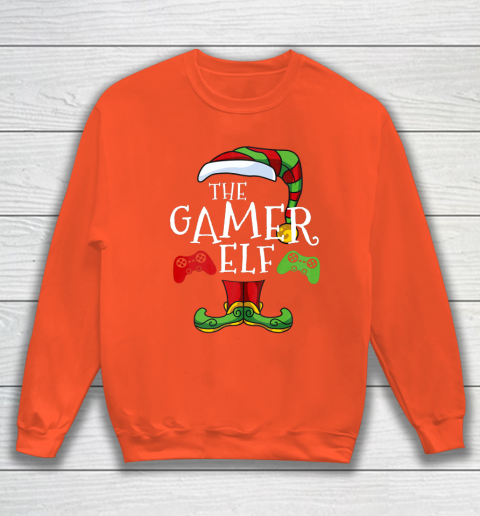 Gamer Elf Family Matching Christmas Funny Gaming Pajama Sweatshirt 3