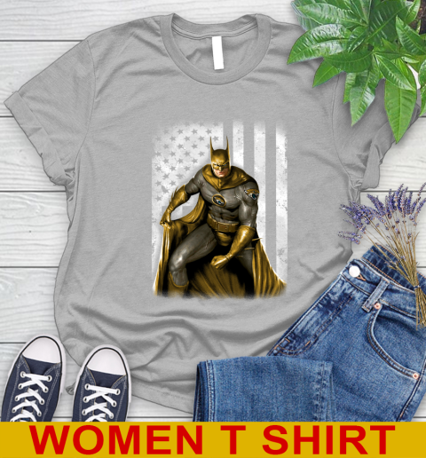 Jacksonville Jaguars NFL Football Batman DC American Flag Shirt Women's T-Shirt 5