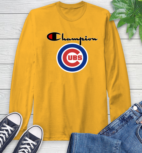 MLB Baseball Chicago Cubs Champion Shirt Long Sleeve T-Shirt 2