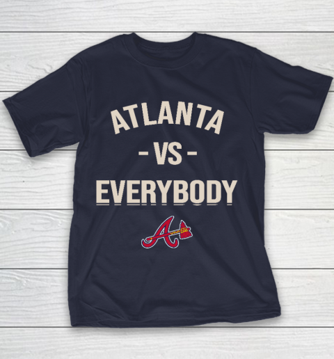 Atlanta Braves Vs Everybody Youth T-Shirt 2