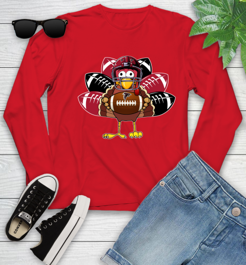 Atlanta Falcons Turkey Thanksgiving Day Youth Long Sleeve 11