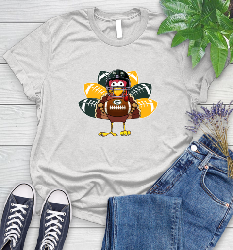 Green Bay Packers Turkey Thanksgiving Day Women's T-Shirt