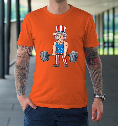 4th Of July Uncle Weightlifting Funny Deadlift T-Shirt | Tee For Sports