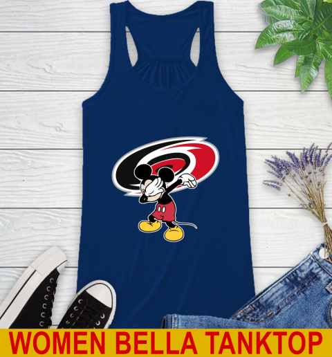 Carolina Hurricanes NHL Hockey Dabbing Mickey Disney Sports Racerback Tank 9