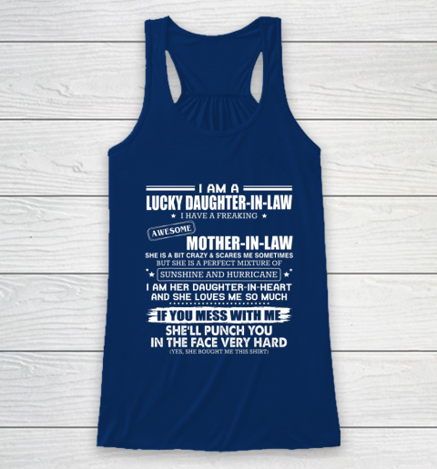 Lucky Daughter In Law Have A Freaking Awesome Mother In Law Racerback Tank 6