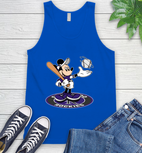 MLB Baseball Colorado Rockies Cheerful Mickey Disney Shirt Tank Top 5