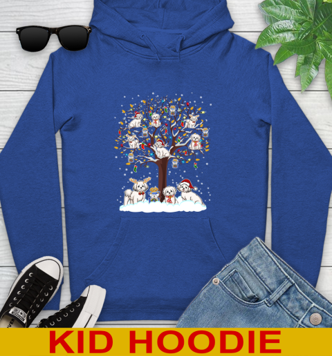 Maltese dog pet lover light christmas tree shirt 137