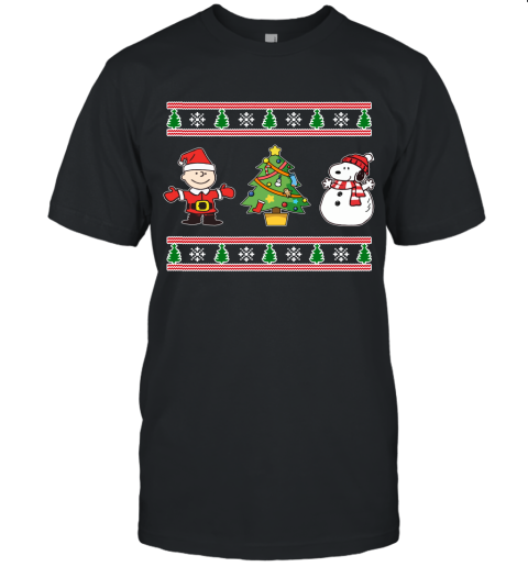 Snoopy And Woodstock Ugly Christmas Unisex Jersey Tee