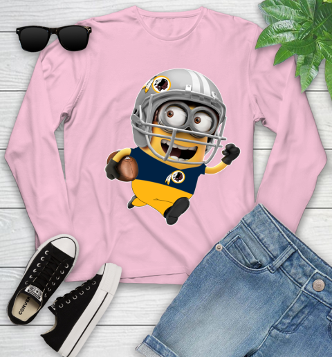 NFL Washington Redskins Minions Disney Football Sports Youth Long Sleeve 10