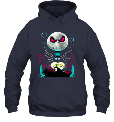 NFL Los Angeles Chargers Jack Skellington Sally The Nightmare Before Christmas Football Azx8RA0D9os hoodie 23 95 151514 front navy