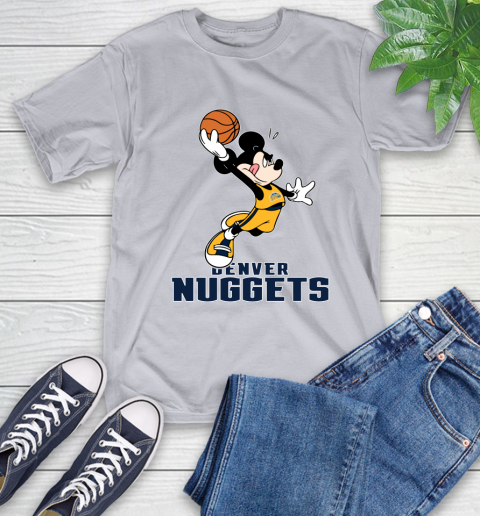 NBA Basketball Denver Nuggets Cheerful Mickey Mouse Shirt T-Shirt 6