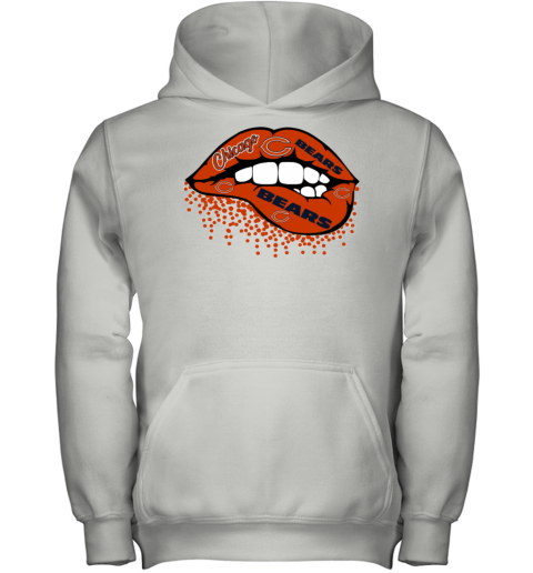 Chicago Bears Inspired Lips Youth Hoodie