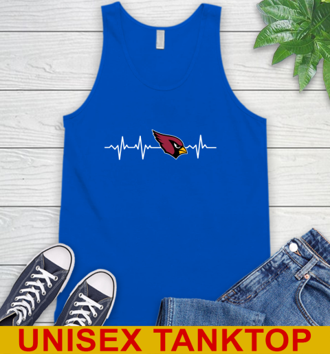 Arizona Cardinals NFL Football Heart Beat Shirt Tank Top 4