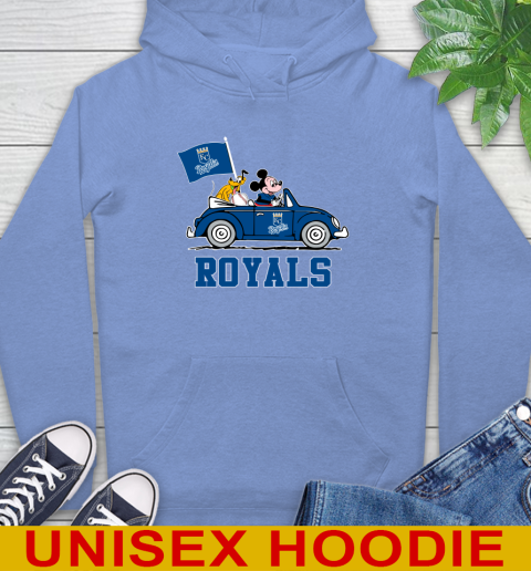 MLB Baseball Kansas City Royals Pluto Mickey Driving Disney Shirt Hoodie 11