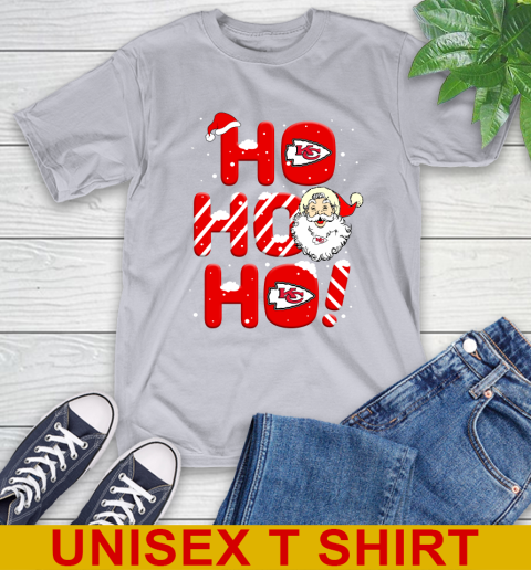 Kansas City Chiefs NFL Football Ho Ho Ho Santa Claus Merry Christmas Shirt T-Shirt 5