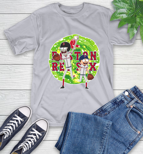 MLB Boston Red Sox Rick And Morty Baseball Sports T-Shirt - Image 7