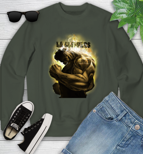 LA Clippers NBA Basketball Hulk Marvel Avengers Sports Youth Sweatshirt 9
