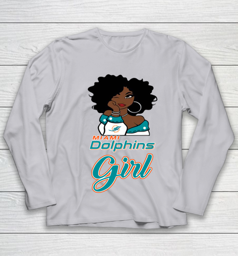 Miami Dolphins Girl NFL Youth Long Sleeve 5