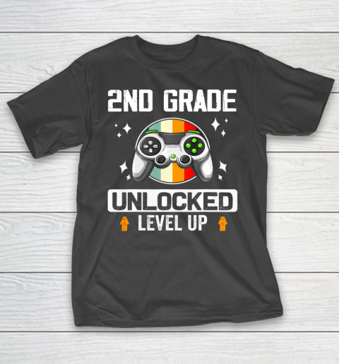 Next Level t shirts 2nd Grade Unlocked Level Up Back To School Second Grade Gamer T-Shirt