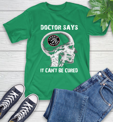 NBA Toronto Raptors Basketball Skull It Can't Be Cured Shirt T-Shirt 8