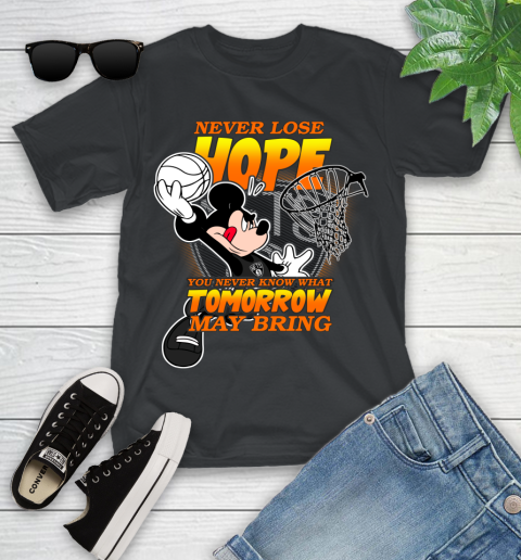 Brooklyn Nets NBA Basketball Mickey Disney Never Lose Hope Youth T-Shirt