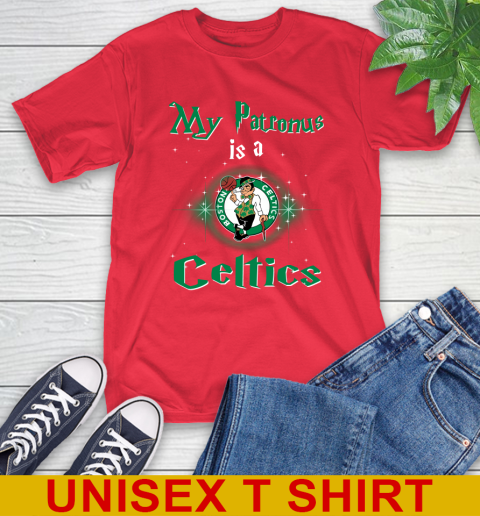 NBA Basketball Harry Potter My Patronus Is A Boston Celtics T-Shirt 12